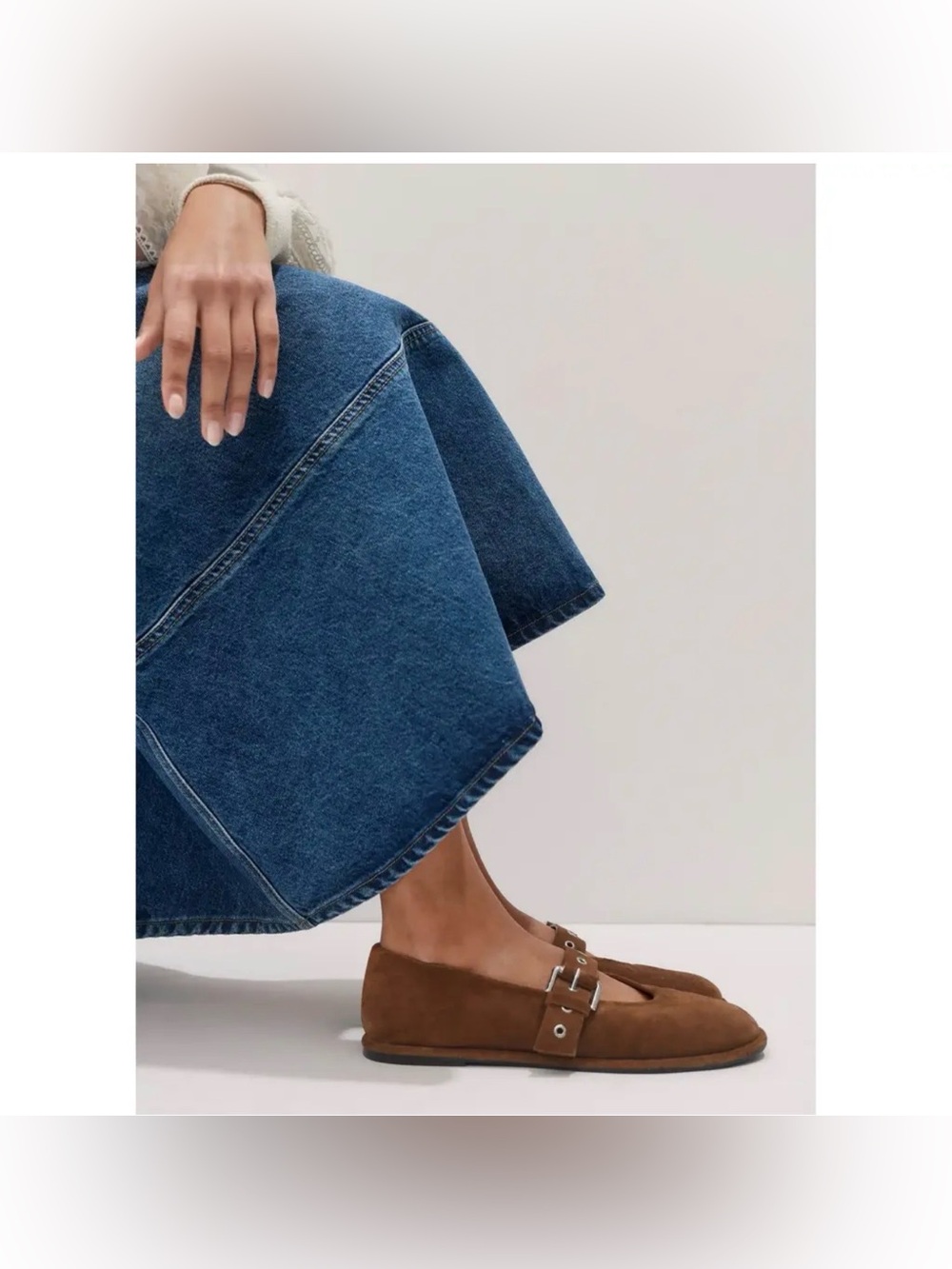 ME+EM suede Ballet flats